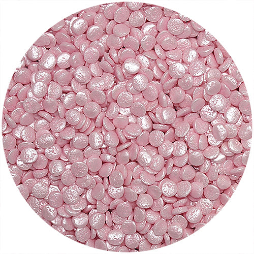 Shimmer Pink Confetti Sequins - Dairy Free Kosher Sprinkles For Cake