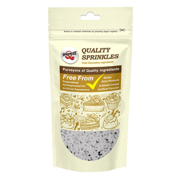 White Confetti Ghost - Gluten Free Clean Label Sprinkles Cake Decor