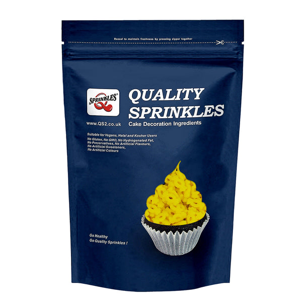 Yellow Confetti Candy - No Dairy Soya Free Sprinkles Cake Decoration