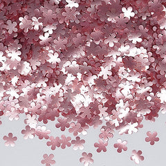 Pink Glitter Flowers - Sugar Free Kosher Certified Edible Decoration (Top 14 Allergen Free, Naturally Sourced Ingredients, Plant-based, Clean Label Free From GMO, Hydrogenated Fat, Palm oil, Vegan, BRC, Halal & FDA)