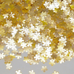 Yellow Glitter Flowers - Soya Free Clean Label Vegan Edible Decoration (Top 14 Allergen Free, Naturally Sourced Ingredients, Plant-based, Free From GMO, Hydrogenated Fat, Palm oil, BRC, Kosher, Halal & FDA)