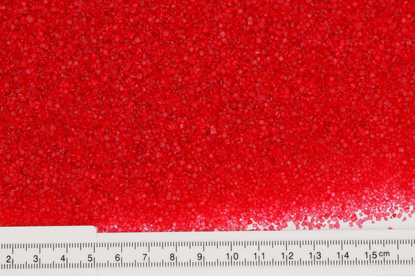 Shimmer Red Sugar Crystals - Soya Free Natural Ingredients Sprinkles