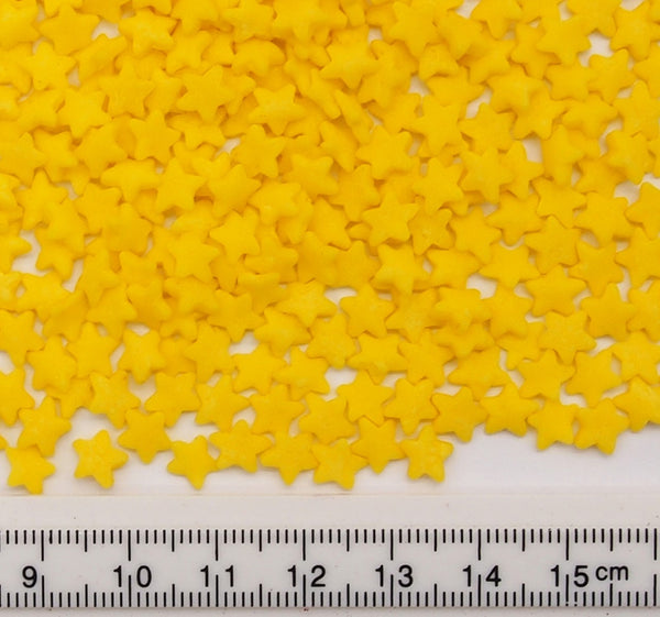 Yellow & White Confetti Star - Nuts Free Kosher Certified Sprinkles