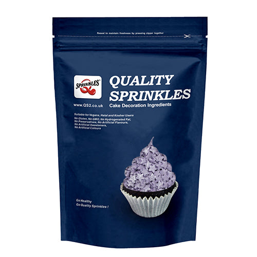 Shimmer Purple Confetti Star - Nuts Free Natural Ingredients Sprinkles
