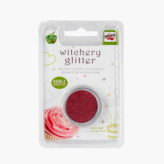 Red Witchery Glitter - Non-GMO Vegan Halal Certified Edible Decoration