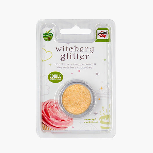 Pastel Peach Witchery Glitter - Dairy Free Vegan Edible Decoration