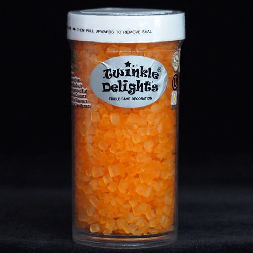 Orange Sparkling Sugar - No Dairy Kosher Certified Sprinkles For Cake