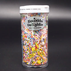 Cartoon City - No Dairy No Nut Vegan Sprinkles Medley Cake Decoration (Top 14 Allergen Free, Naturally Sourced Ingredients, Plant-based, Clean Label Free From GMO, Hydrogenated Fat, Palm oil, BRC, Kosher, Halal & FDA)