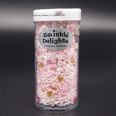 Fairy Memory - Dairy Free Nut Free Halal Sprinkles Mix Cake Decoration (Top 14 Allergen Free, Naturally Sourced Ingredients, Plant-based, Clean Label Free From GMO, Hydrogenated Fat, Palm oil, Certified Vegan, BRC, Kosher & FDA)