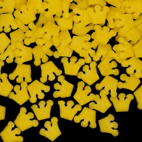 Yellow Confetti Crown - Non Gluten Halal Cerfitifed Sprinkles For Cake