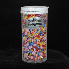 Flamingle Sprinkles - Gluten Free Nuts Free Sprinkles Blend For Cake (Top 14 Allergen Free, Naturally Sourced Ingredients, Plant-based, Clean Label Free From GMO, Hydrogenated Fat, Palm oil, Certified Vegan, BRC, Kosher, Halal & FDA)