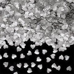 Silver Glitter Hearts - No Soy Halal Certified Edible Cake Decoration (Top 14 Allergen Free, Naturally Sourced Ingredients, Plant-based, Clean Label Free From GMO, Hydrogenated Fat, Palm oil, Vegan, BRC, Kosher & FDA)