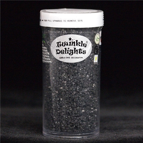 Black Sugar Crystals - No Dairy Soya Free Halal Certified Sprinkles