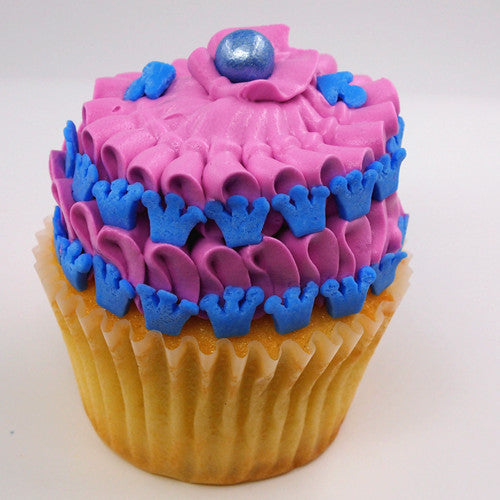 Blue Confetti Crown - No Soya Kosher Certified Sprinkles Cake Decor