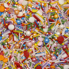 Cartoon City - No Dairy No Nut Vegan Sprinkles Medley Cake Decoration (Top 14 Allergen Free, Naturally Sourced Ingredients, Plant-based, Clean Label Free From GMO, Hydrogenated Fat, Palm oil, BRC, Kosher, Halal & FDA)
