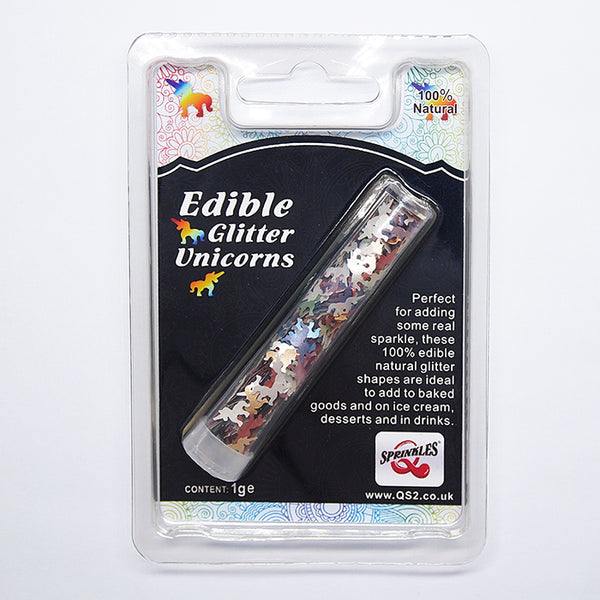 Rainbow Glitter Unicorns - Nuts Free Clean Label Edible Decoration
