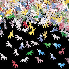 Rainbow Glitter Unicorns - Nuts Free Clean Label Edible Decoration (Top 14 Allergen Free, Naturally Sourced Ingredients, Plant-based, Free From GMO, Hydrogenated Fat, Palm oil, Certified Vegan, BRC, Kosher, Halal & FDA)