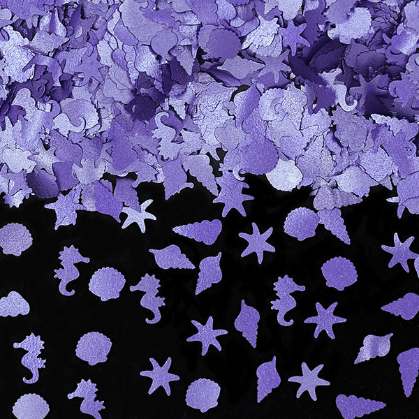 Purple Glitter Fantasy Ocean - Nuts Free Dairy Free Edible Decoration