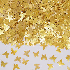 Gold Glitter Butterflies - No Gluten No Nuts Vegan Edible Decoration (Top 14 Allergen Free, Naturally Sourced Ingredients, Plant-based, Clean Label Free From GMO, Hydrogenated Fat, Palm oil, BRC, Kosher, Halal & FDA)