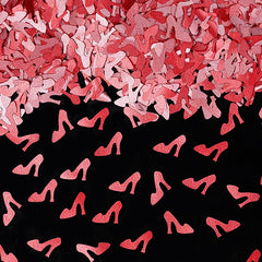 Red Glitter Stilettos - Dairy Free Kosher Certified Edible Decoration (Top 14 Allergen Free, Naturally Sourced Ingredients, Plant-based, Clean Label Free From GMO, Hydrogenated Fat, Palm oil, Vegan, BRC, Halal & FDA)