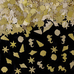 Gold Glitter Fantasy Ocean - Non Gmos Clean Label Edible Decoration (Top 14 Allergen Free, Naturally Sourced Ingredients, Plant-based, Free From GMO, Hydrogenated Fat, Palm oil, Certified Vegan, BRC, Kosher, Halal & FDA)