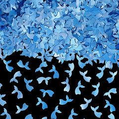 Blue Glitter Mermaid Tails - No Soya Halal Certified Edible Decoration (Top 14 Allergen Free, Naturally Sourced Ingredients, Plant-based, Clean Label Free From GMO, Hydrogenated Fat, Palm oil, Vegan, BRC, Kosher & FDA)