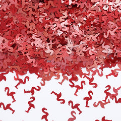 Red Glitter Flamingos - Non Dairy GMO Free Vegan Edible Decoration (Top 14 Allergen Free, Naturally Sourced Ingredients, Plant-based, Clean Label, Hydrogenated Fat, Palm oil,BRC, Kosher, Halal & FDA)