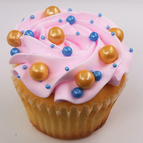 Gold 8mm Pearls - Soy Free Clean Label Vegan Sprinkles Cake Decoration