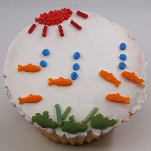 Hearts & Flowers - 6 Cell Shaker No Dairy No Soya Sprinkles Cake Decor