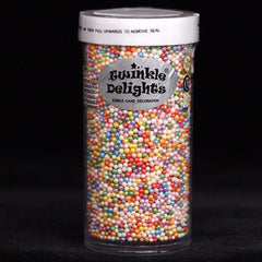 Shimmer Rainbow Nonpareils - No Dairy Kosher Sprinkles Cake Decoration (Top 14 Allergen Free, Naturally Sourced Ingredients, Plant-based, Clean Label Free From GMO, Hydrogenated Fat, Palm oil, Certified Vegan, BRC, Halal & FDA)