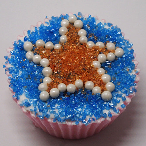 Shimmer Blue Sugar Crystals - Soy Free Halal Sprinkles Cake Decoration