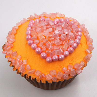 Shimmer Pink 6mm Pearls - Dairy Free Nut Free Halal Sprinkles for Cake