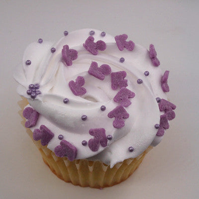 Shimmer Purple Nonpareils - Dairy Free Soya Free Sprinkles 4 Cakes