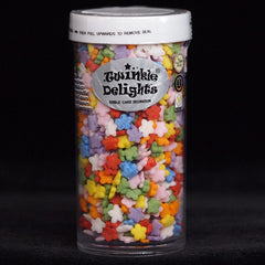 Rainbow Confetti Flower - Dairy Free Kosher Certified Vegan Sprinkles (Top 14 Allergen Free, Naturally Sourced Ingredients, Plant-based, Clean Label Free From GMO, Hydrogenated Fat, Palm oil, BRC, Halal & FDA)