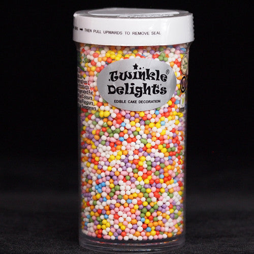 Rainbow Nonpareils - Soya Free Natural Ingredient Vegan Cake Sprinkles