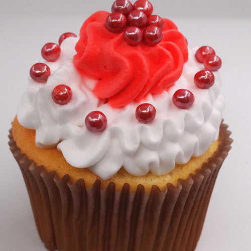 Shimmer Red 4mm Pearls - Soya Free Kosher Sprinkles Cake Decoration