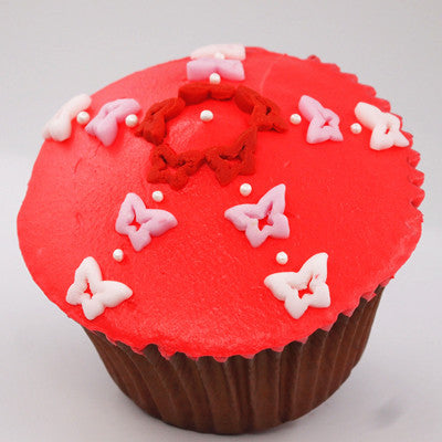 Red Confetti Butterfly - Nut Free Kosher Certified Sprinkles For Cake
