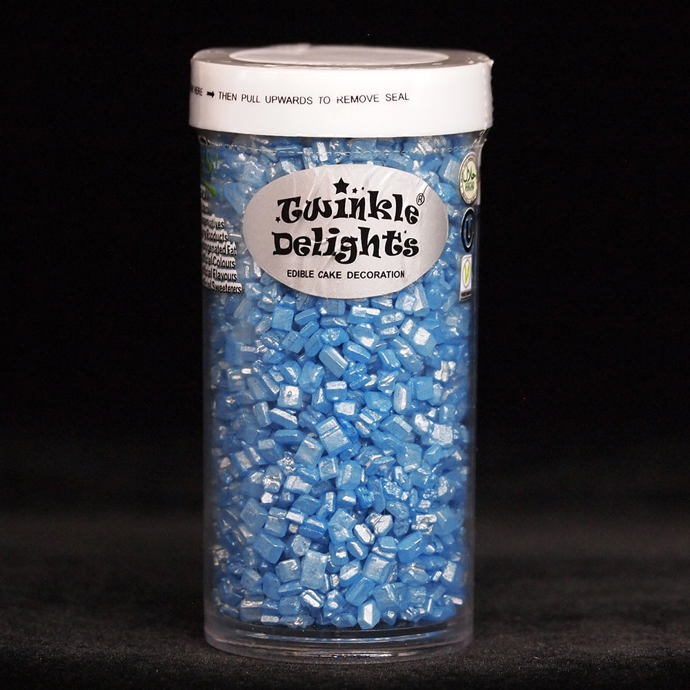 Shimmer Blue Sparkling Sugar - No Dairy Halal Certified Sprinkles