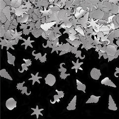 Silver Glitter Fantasy Ocean - No Nut Non GMO Halal Edible Decoration (Top 14 Allergen Free, Naturally Sourced Ingredients, Plant-based, Clean Label, Hydrogenated Fat, Palm oil, Certified Vegan, BRC, Kosher & FDA)