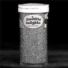 Silver Sugar Crystals - Soy Free Clean Label Sprinkles Cake Decoration (Top 14 Allergen Free, Naturally Sourced Ingredients, Plant-based, Free From GMO, Hydrogenated Fat, Palm oil, Certified Vegan, BRC, Kosher, Halal & FDA)