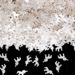 White Glitter Unicorns - No Dairy Natural Ingredient Edible Decoration (Top 14 Allergen Free, Plant-based, Clean Label Free From GMO, Hydrogenated Fat, Palm oil, Certified Vegan, BRC, Kosher, Halal & FDA)