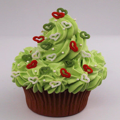 Green Confetti Angel Heart - Nuts Free Kosher Sprinkles For Cakes