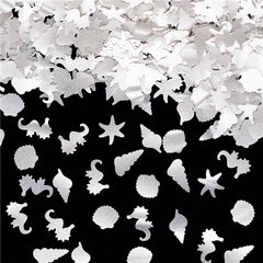 White Glitter Fantasy Ocean - Gluten Free Halal Edible Cake Decoration (Top 14 Allergen Free, Naturally Sourced Ingredients, Plant-based, Clean Label Free From GMO, Hydrogenated Fat, Palm oil, Certified Vegan, BRC, Kosher & FDA)