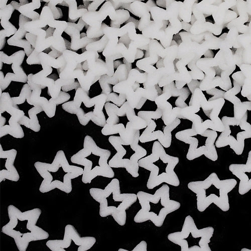 White Confetti North Star - Clean Label Sprinkles Cake Decoration