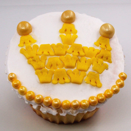 Yellow Confetti Crown - Non Gluten Halal Cerfitifed Sprinkles For Cake