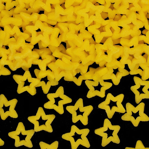 Yellow Confetti North Star - Natural Ingredients Sprinkles For Cake